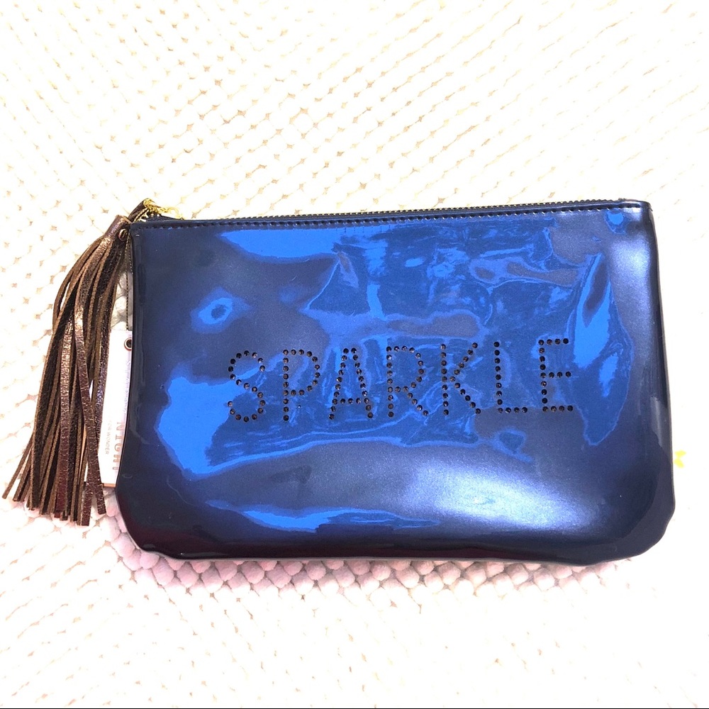 [Paper Destiny] “SPARKLE” Deep Blue Makeup Bag.NWT